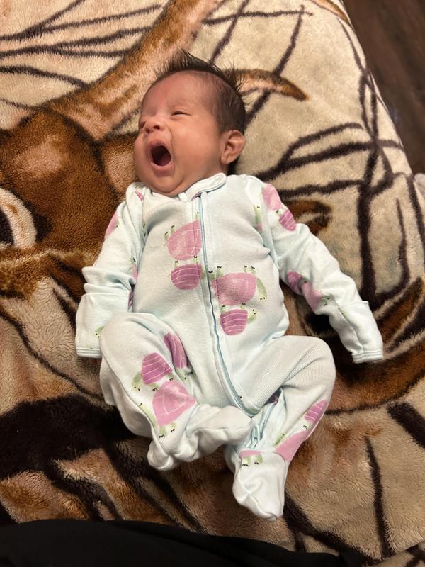 Born 2 months early so everything is a little big but I'm comfy in my jammies 😁