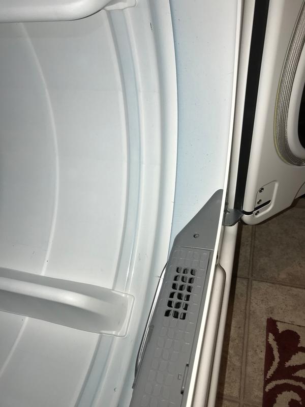 Edge of the dryer, now blue