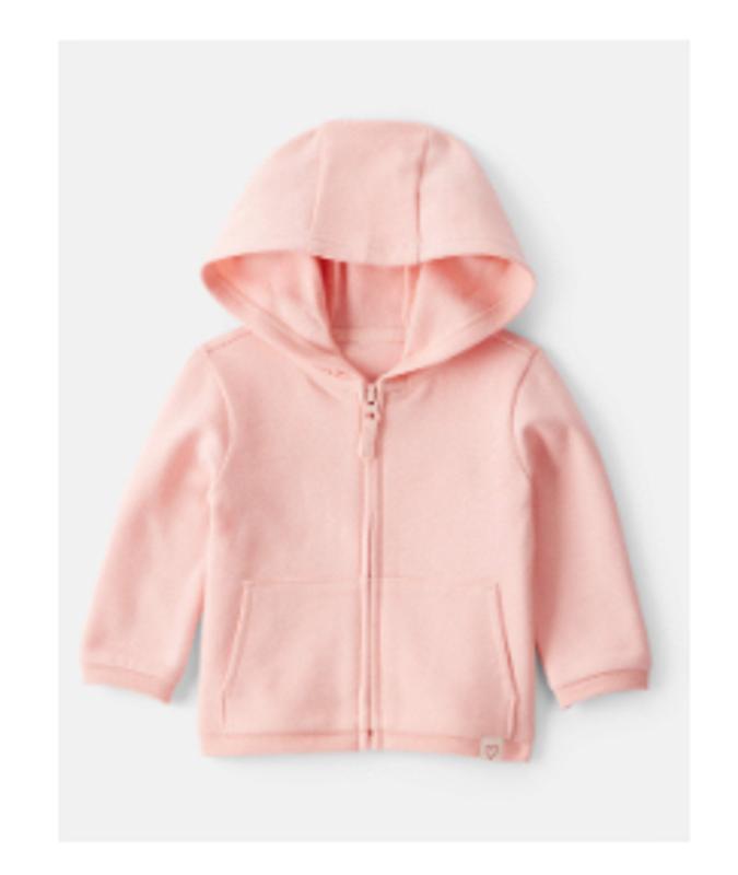 Baby Girl Long-Sleeve Zip-Up Jacket - Pink