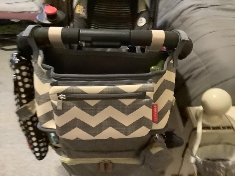 My stroller has a big handle