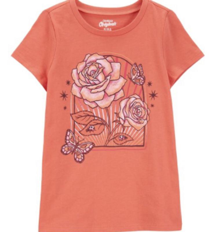 Kid Tropical Flower Short-Sleeve Graphic Tee - Pink - OshKosh B