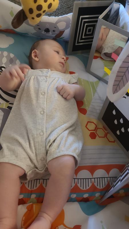 Baby Girl Heart Short-Sleeve Cotton Romper - Pink | Carter's