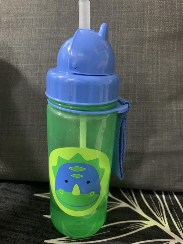 Skip Hop Toddler Sippy Cup with Straw, Zoo Straw Bottle, Dog