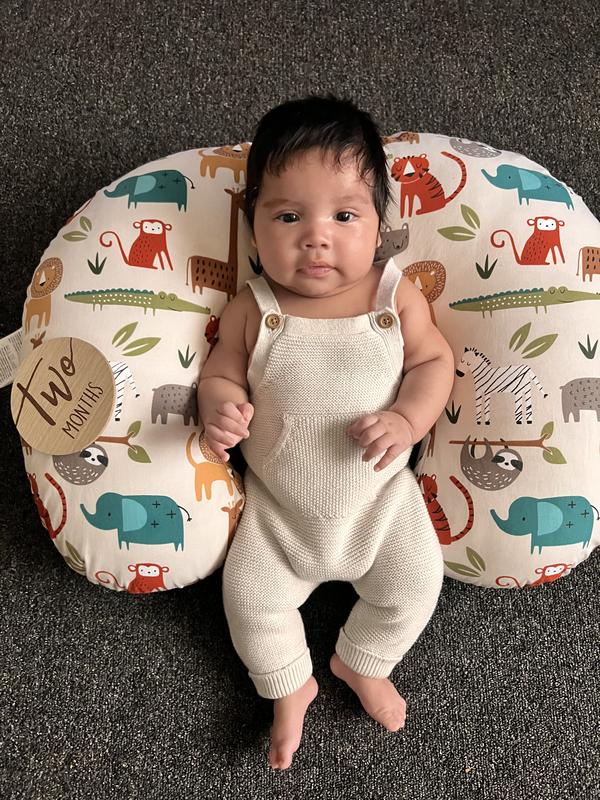 My baby in his comfortable overalls!