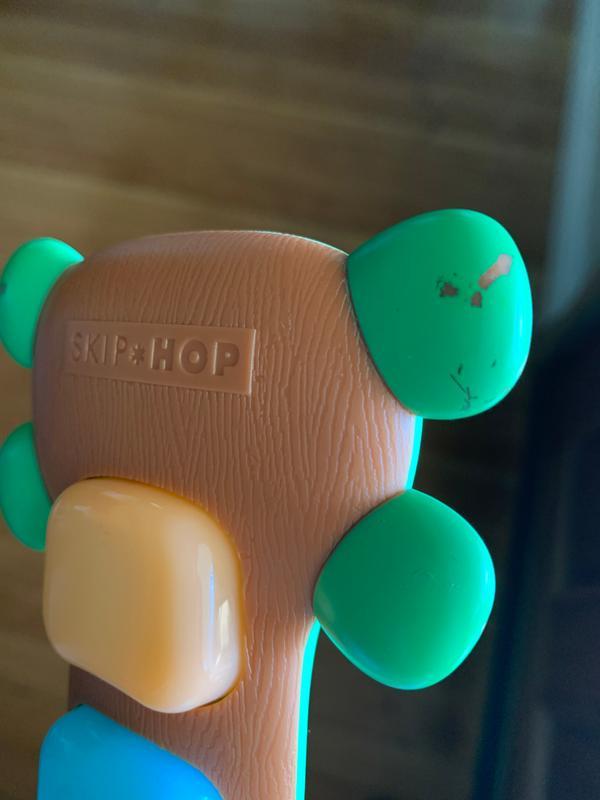 Chipped paint from teething