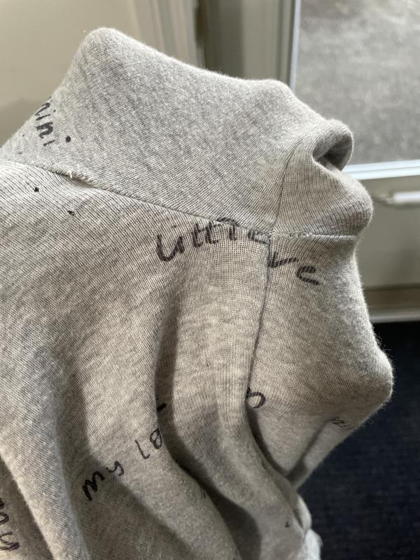 Received item like this. Holes and stitching coming apart on new bodysuit.