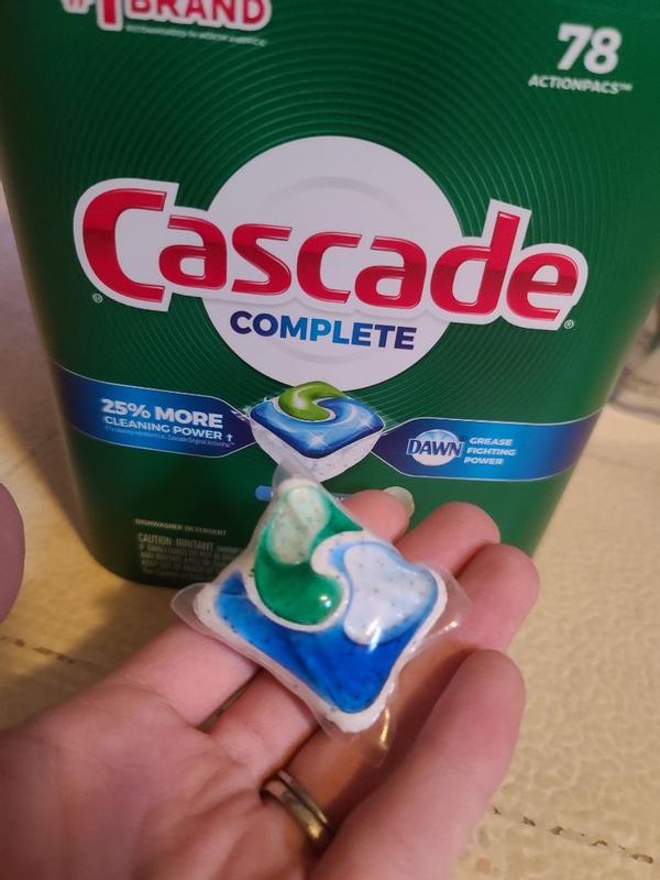 Cascade Complete Action Pacs, Dishwasher Detergent Pods, Fresh, 18 Count