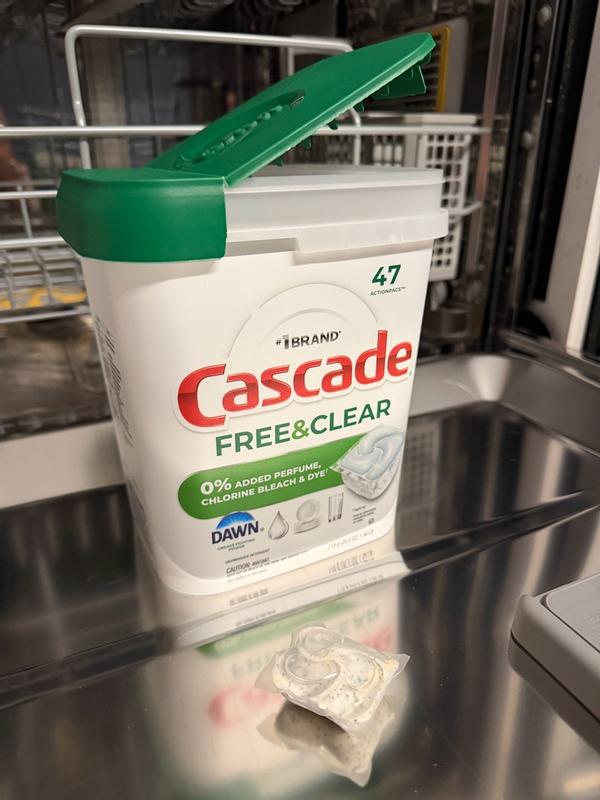 TRANSPARENCY CASCADE小 Cascade Free & Clear ActionPacs™ - Lemon Essence | Cascade Detergent