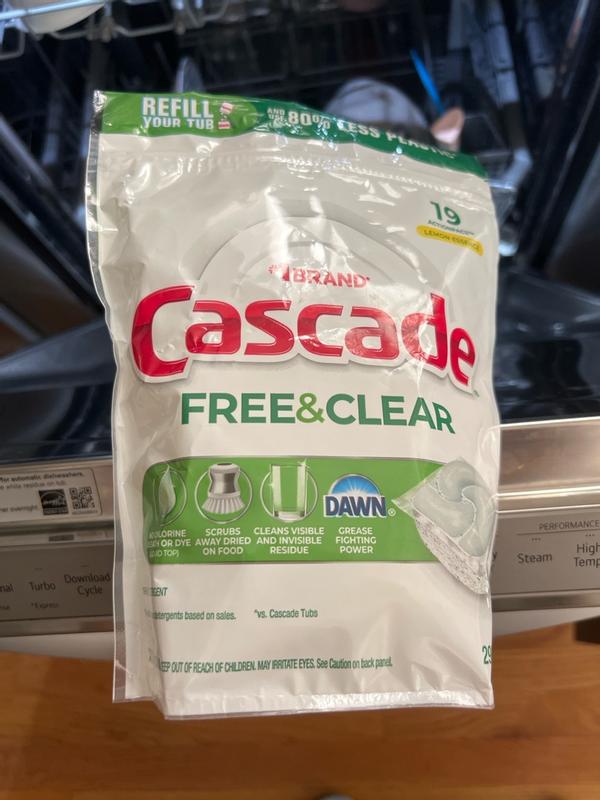 Cascade Free & Clear ActionPacs™ - Lemon Essence | Cascade Detergent