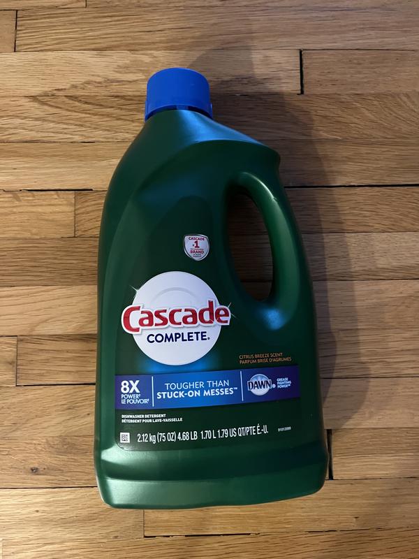 Cascade Complete Gel 75-oz Fresh Dishwasher Detergent in the Dishwasher  Detergent department at