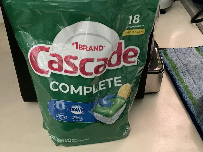 Cascade Complete ActionPacs, Dishwasher Detergent Pods, Fresh, 78 Count