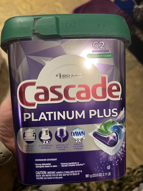 Cascade Platinum Plus Dishwasher Detergent Pods Fresh 28ct : Cleaning fast  delivery by App or Online