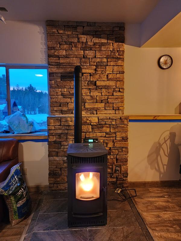 Castle 1500-sq ft Pellet Stove with 40-lb Hopper (EPA Approved) in the Pellet  Stoves department at Lowes.com