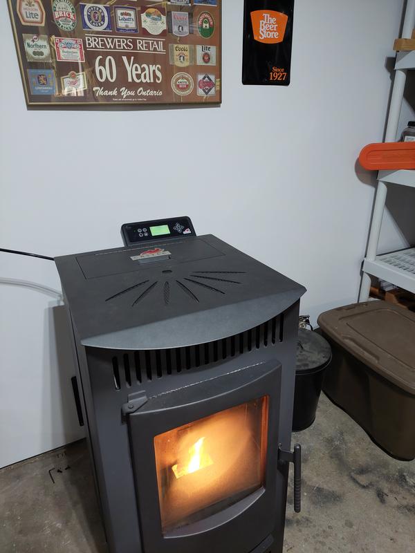 Castle 1500-sq ft Pellet Stove with 40-lb Hopper (EPA Approved) in the Pellet  Stoves department at Lowes.com