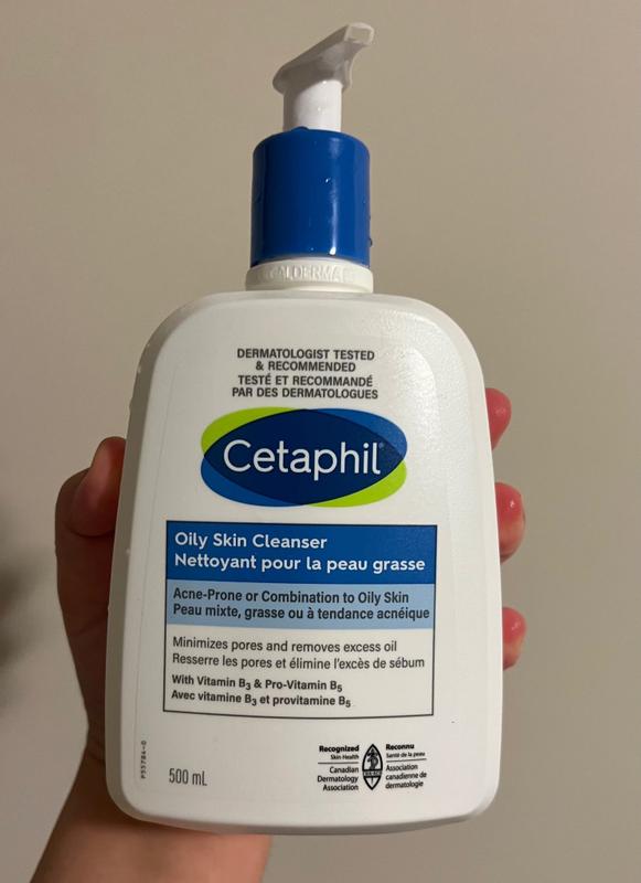 Cetaphil Oily Skin Cleanser (500ml) - Gentle Foaming Daily Facial Cleanser,  Ideal Face Wash for Sensitive, Acne Prone, Combination to Oily Skin