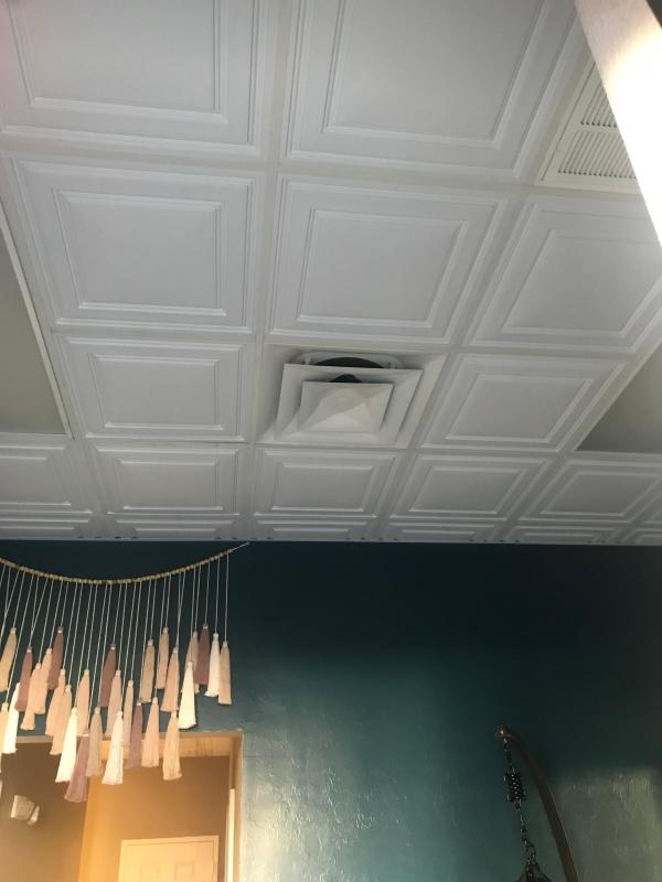 CEILUME Stratford White Feather-Light 2 Feet X 2 Feet Lay-in Ceiling - View #8