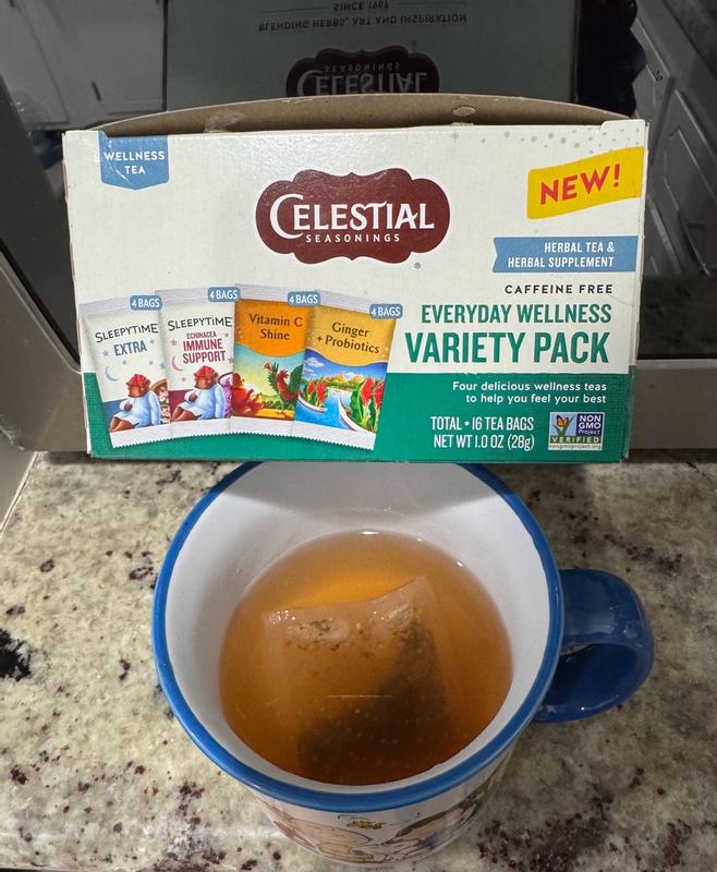 Everyday Wellness Tea Sampler | Herbal Variety Pack – Celestial