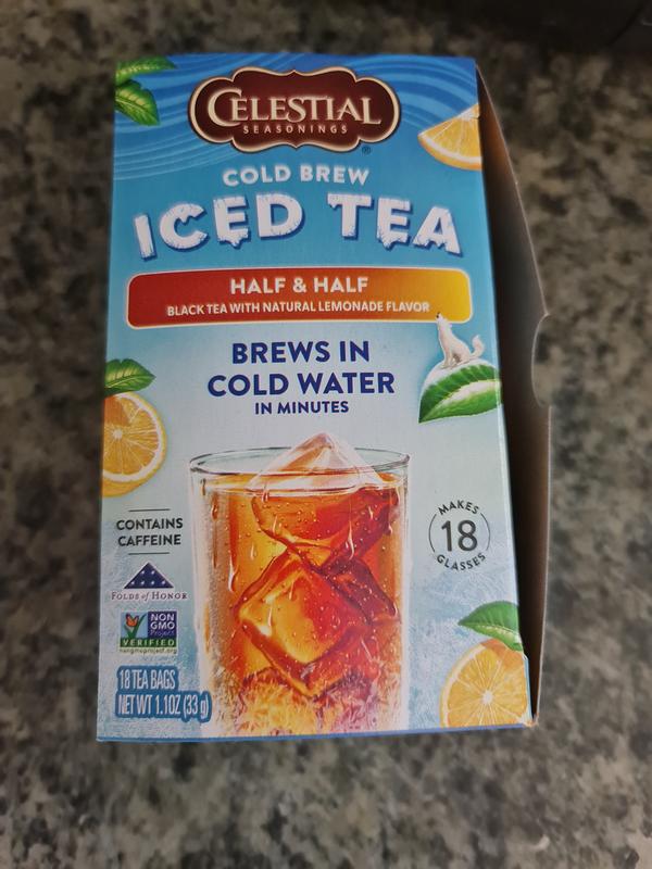Cold Brew Sweetened Tea with Lemon – Celestial Seasonings - Hain