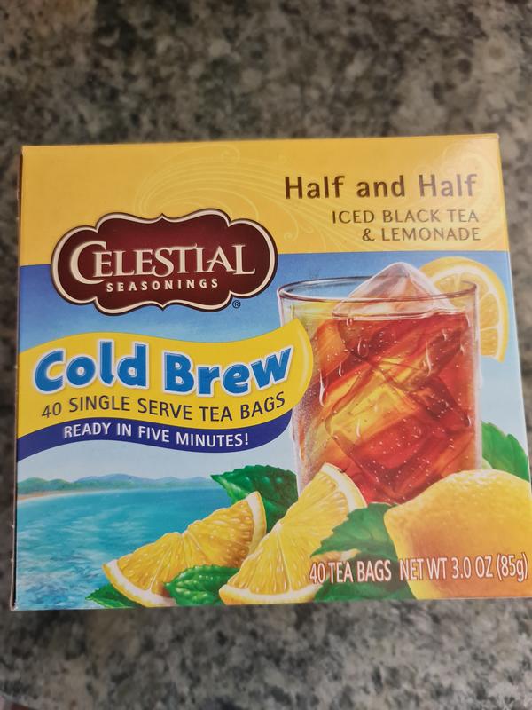 Cold Brew Sweetened Tea with Lemon – Celestial Seasonings - Hain