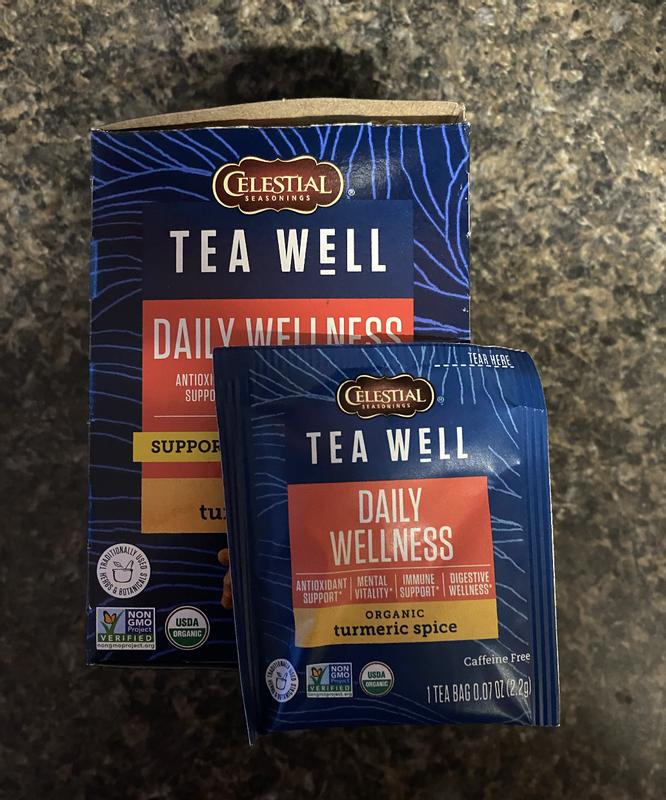 TeaWell Organic Turmeric Spice | Herbal Wellness Tea – Celestial
