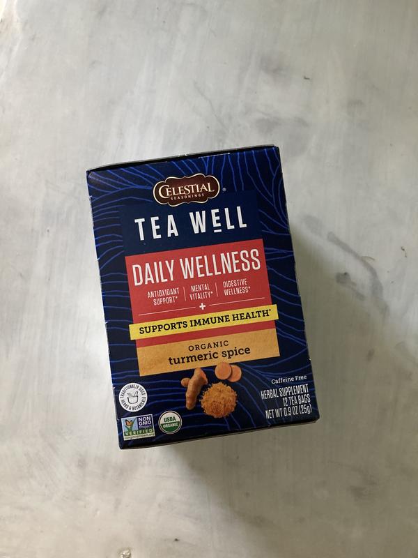 TeaWell Organic Turmeric Spice | Herbal Wellness Tea – Celestial