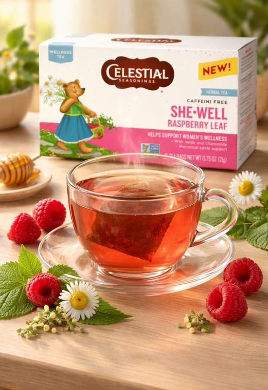 SheWell Raspberry Leaf Tea | Herbal Wellness Support Blend