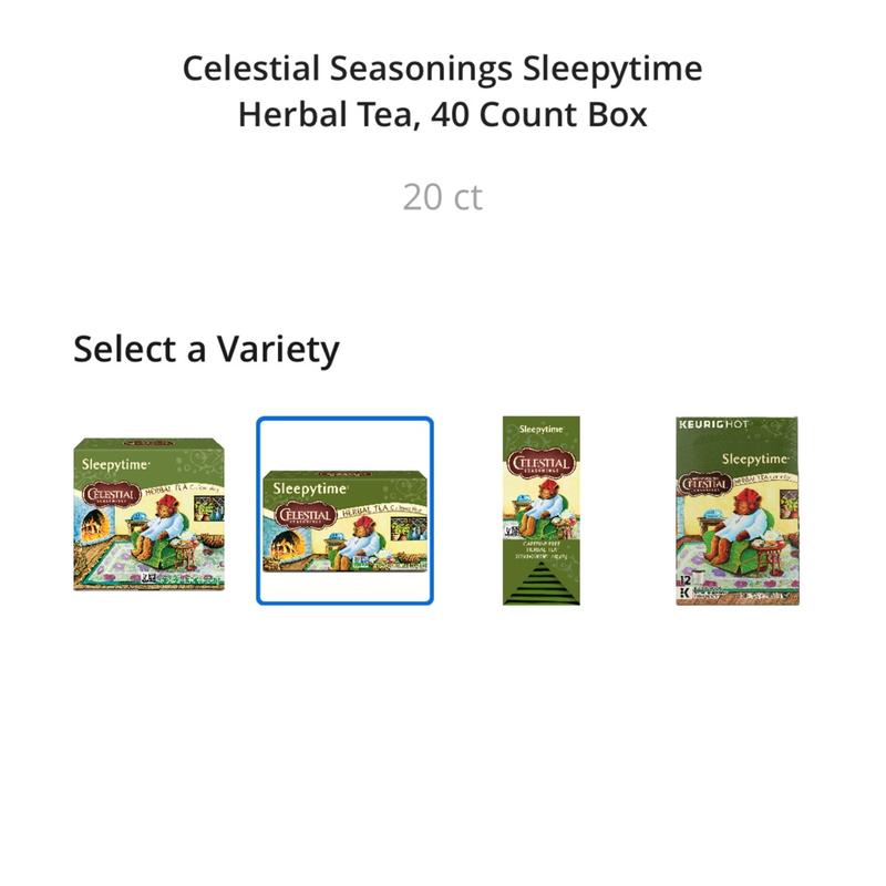 Celestial Seasonings® Sleepytime® Herbal Tea Keurig® KCup® Pods 12