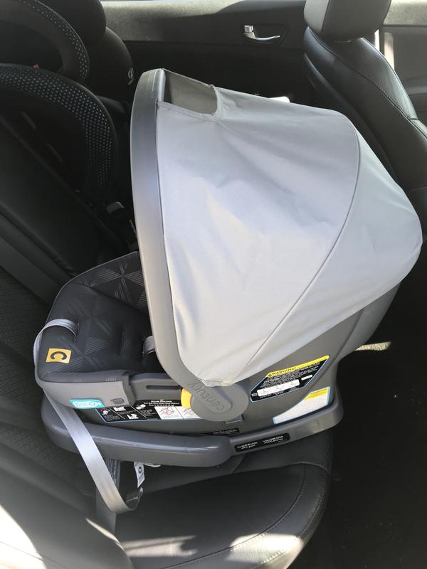 Strapping in a car seat without the outlet base