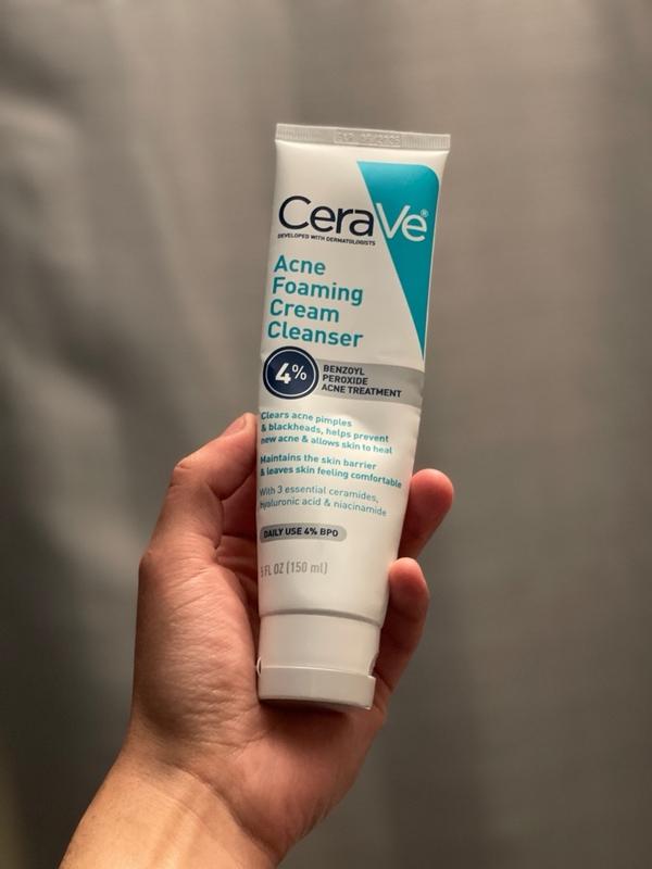 CeraVe Acne Skin Care Set  5oz Acne Foaming Cream Cleanser + 1oz