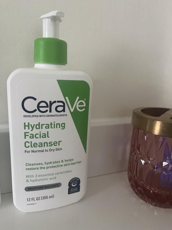 CeraVe Hydrating Facial Cleanser | Moisturizing Non-Foaming Face Wash with  Hyaluronic Acid, Ceramides and Glycerin | Fragrance Free Paraben Free | 16