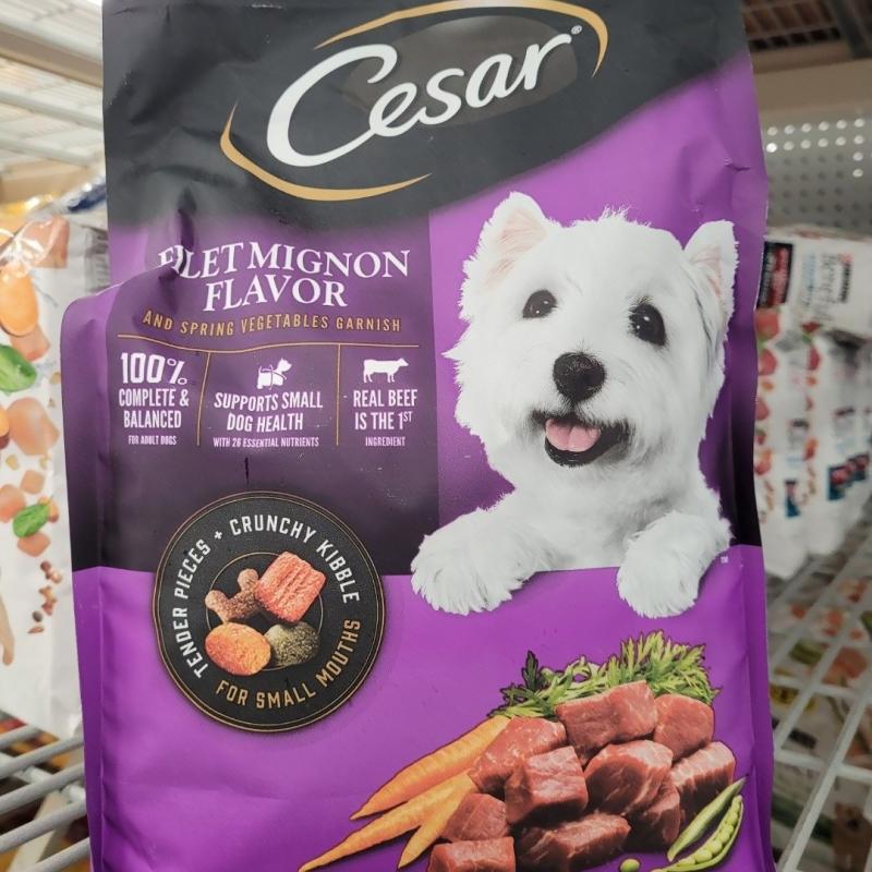 Dog Food CESAR Small Breed (12lb) Filet Mignon Flavor With
