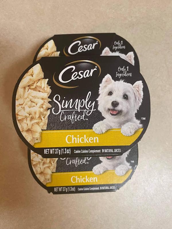 Cesar simply store crafted dog food