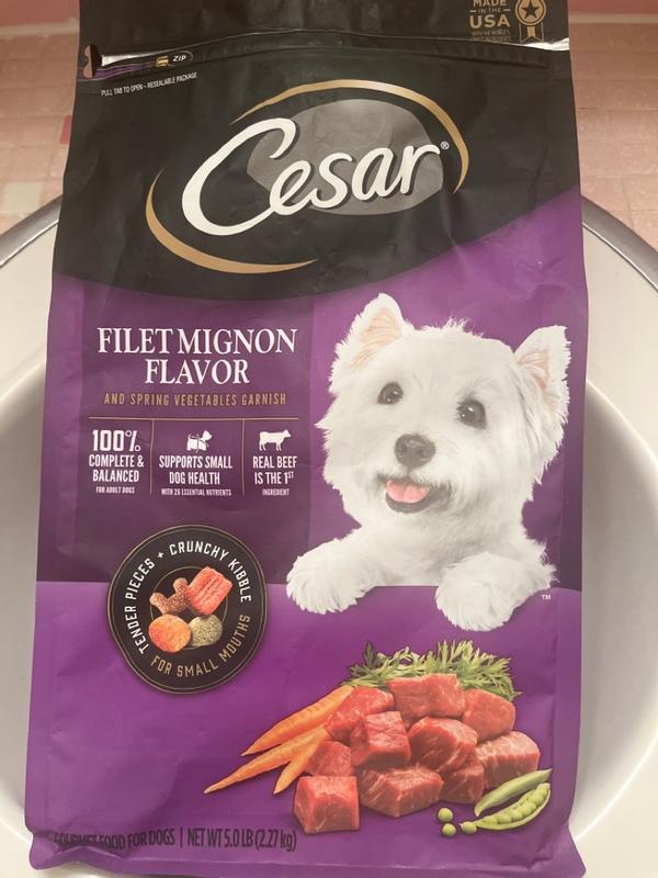 Cesar dry clearance dog food rating