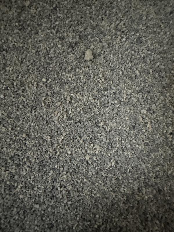 too dry, sandy and a lot of clumped crystalized rocks