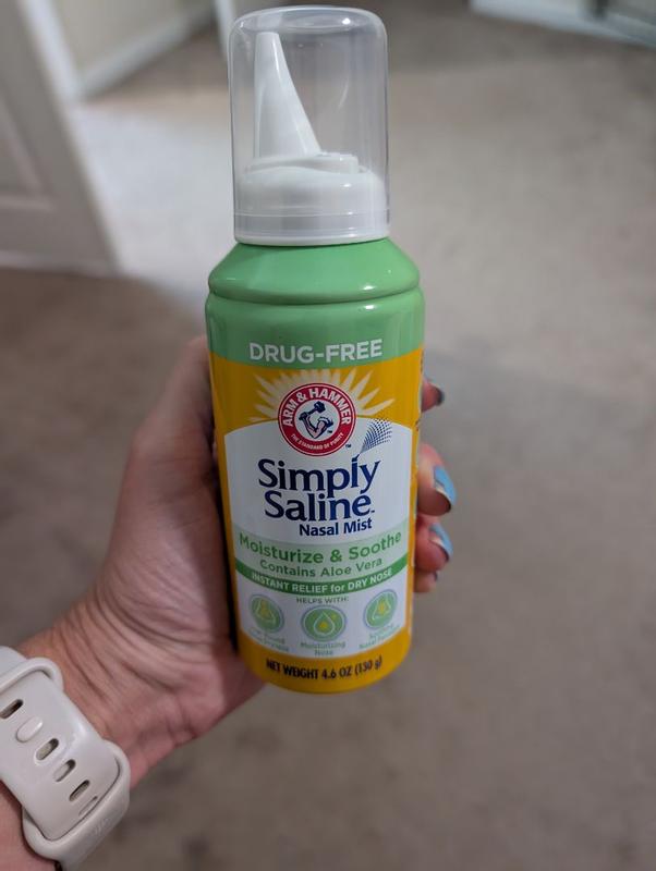 Simply Saline Moisturize & Soothe, Instant Relief for Dry Nose
