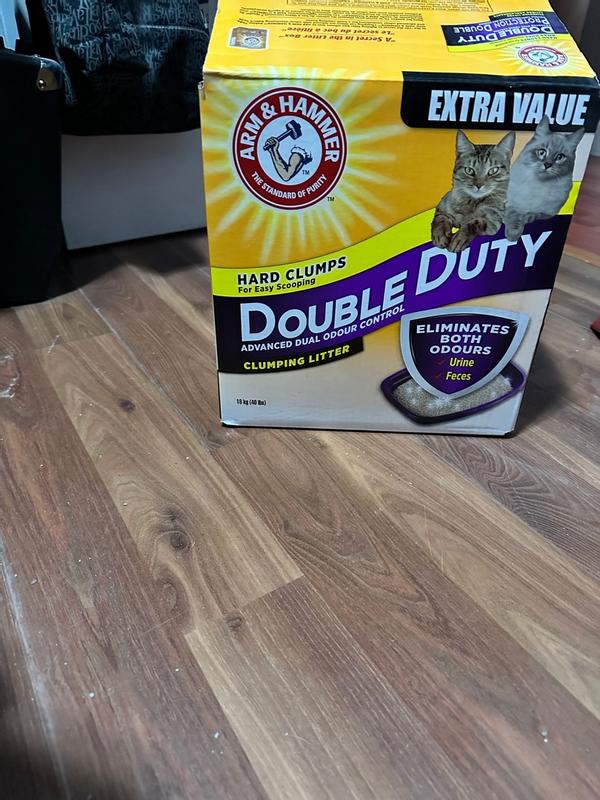 Litière agglomérante ARM & HAMMER à formule avancée anti-odeurs protection  double pour chats 12,7 kg 