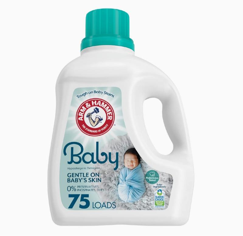ARM & HAMMER Baby Hypoallergenic Liquid Laundry Detergent, For Newborns