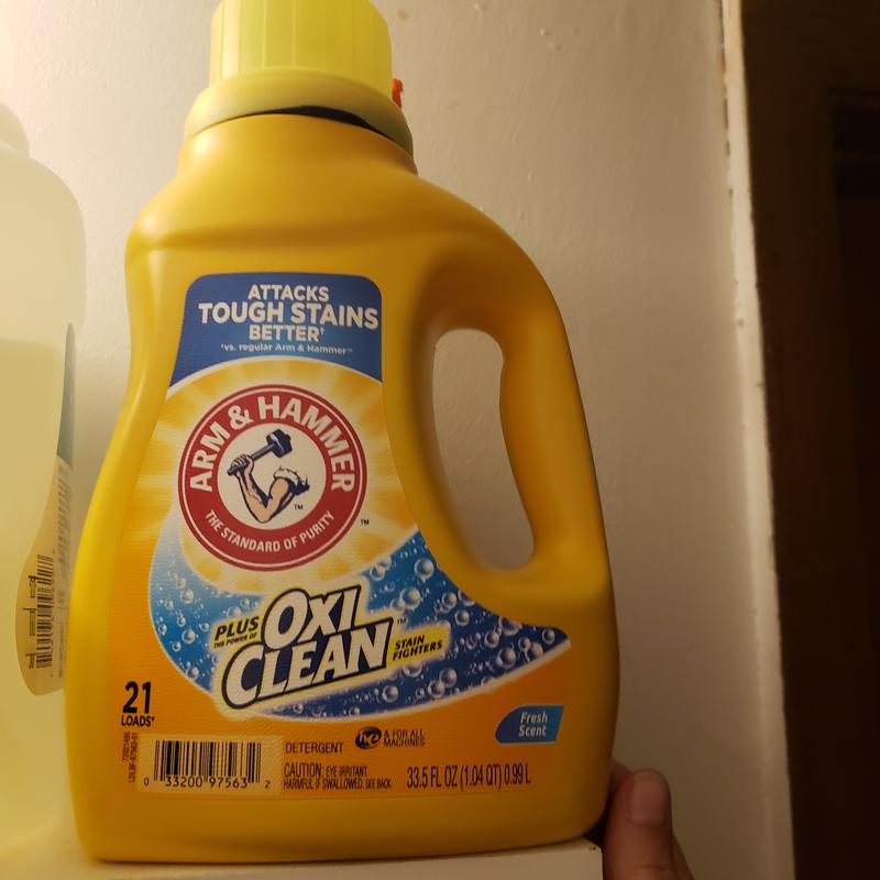 Arm & Hammer Liquid Laundry Plus OxiClean Odor Blasters Fresh Burst, 35  Loads, 45.5 fl oz