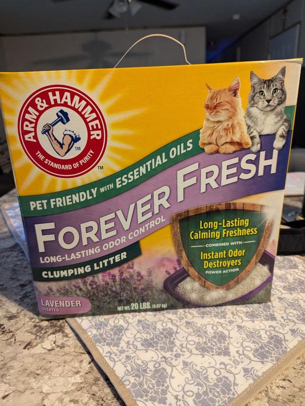 Forever Fresh Lavender Clumping Cat Litter 20 lbs ARM HAMMER