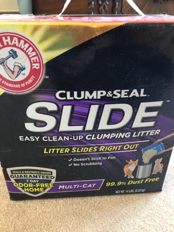 SLIDE Easy Clean Up Clumping Litter Multi Cat ARM HAMMER