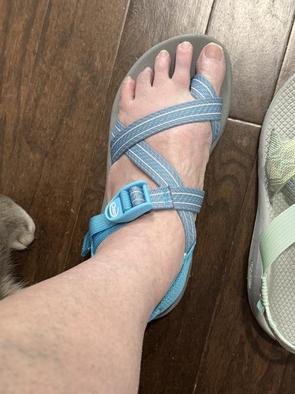 Customer photo for "Fit is so different and soles are slick"