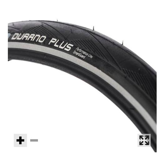 Tube Options Schwalbe Durano Plus 700 x 23c Road Bike Smartguard Tyre 
