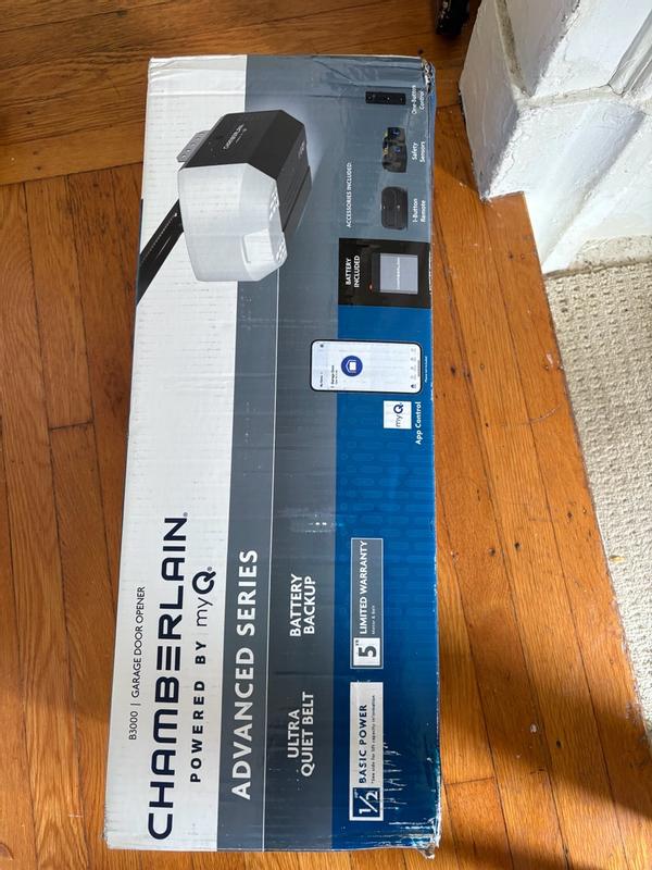 B3000 | 1/2 HP Belt Drive Opener with Battery Backup and myQ