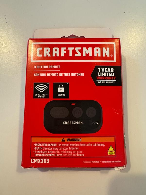 CH363 | 3-Button Remote | Chamberlain