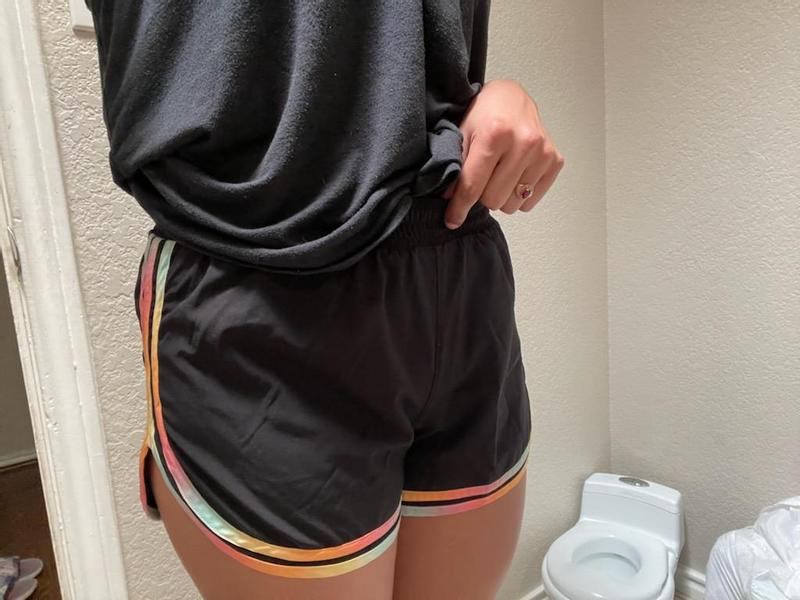 Super cute Varsity Print Sport shorts
