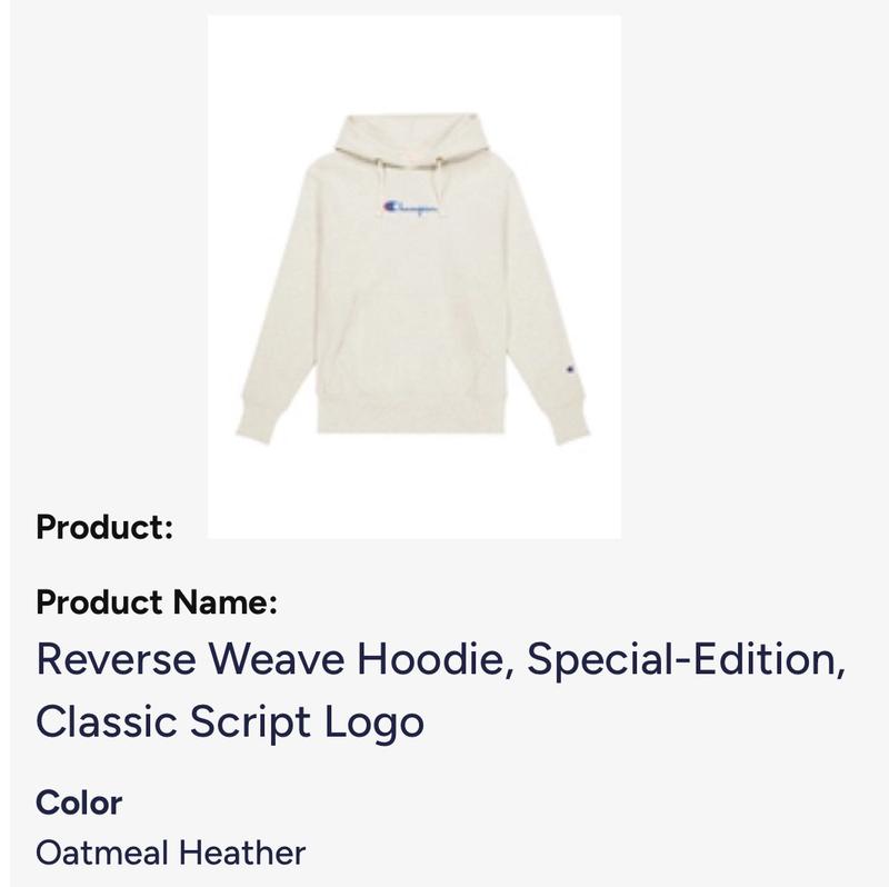 Reverse Weave Hoodie, Special-Edition, Classic Script Logo
