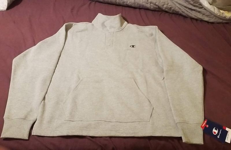 Oxford Gray Powerblend Open Hem Rugby Sweatshirt