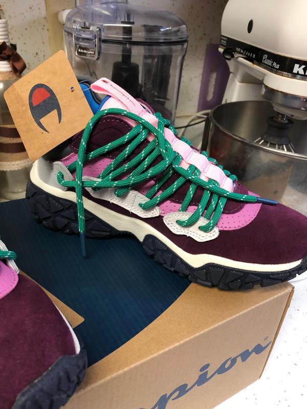 Laces go through that hole in the back!