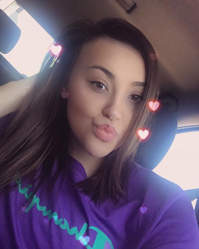 Purple and teal champion tee