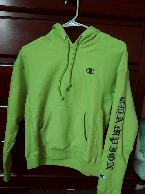 Lime hot sale champion hoodie